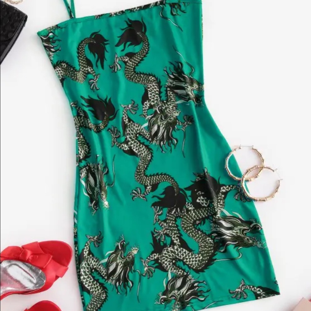 Green dragon dress